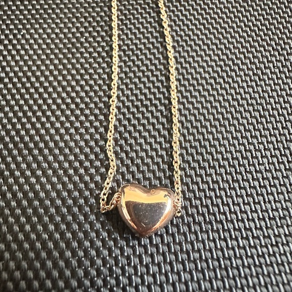 Touchstone Crystal Gold Heart Necklace with Sparkling Pendant - Picture 3 of 6